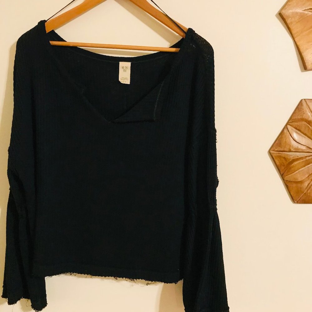 We the Free │ Black Bell Sleeve Top